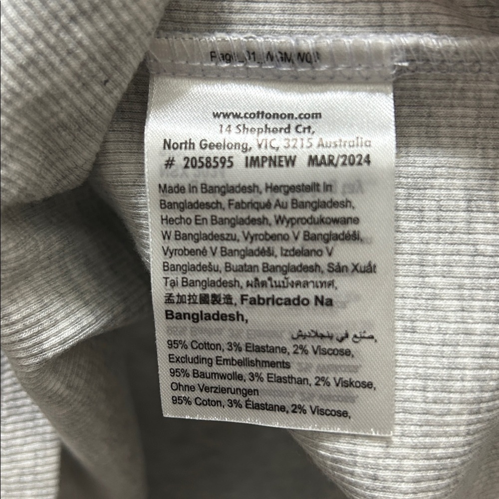 Cotton On Heather Gray Tank Top With White Lace Trim Women’s Size Small - Picture 4 of 5